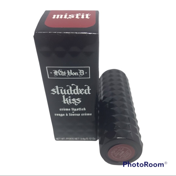 KVD STUDDED LIP KISS LIPSTICK MISFIT NEW RED GOTH - Picture 4 of 7